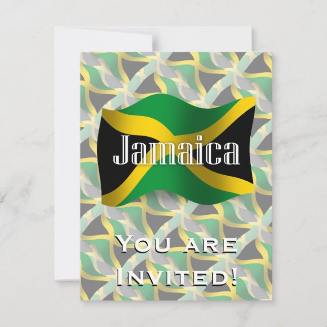 Invitation Drapeau de la Jamaïque (Devant)