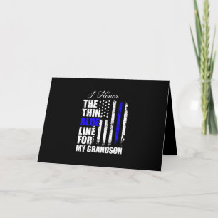 Invitation Drapeau de la police Thin Blue Line Back The Blue