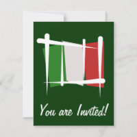 Drapeau de pinceau Italie