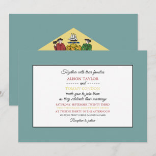Invitation Drapeau Delawarean, Drapeau du Mariage Delaware