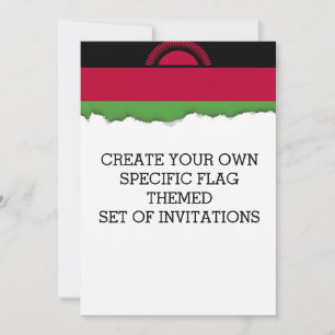 Invitation Drapeau du Malawi