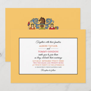 Invitation Drapeau du New Jerseyan, Drapeau du Mariage du New