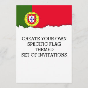 Invitation Drapeau du Portugal