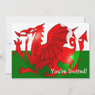 Invitation Drapeau gallois N'importe quelle occasion