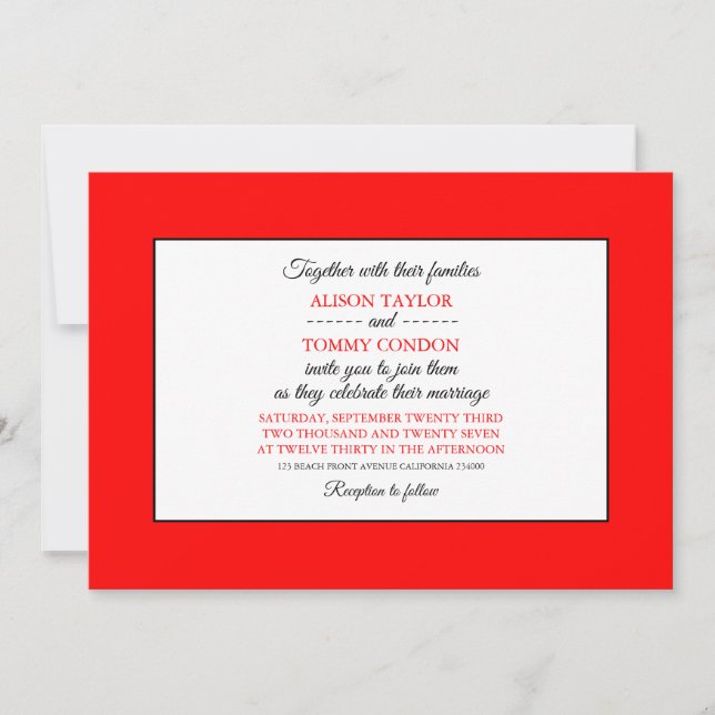 Invitation Drapeau kirghize, Drapeau du Mariage kirghize (Devant)