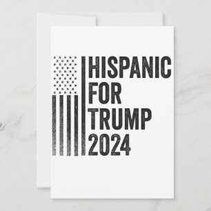 Invitation Drapeau Patriotique Américain Hispanic Pour Trump