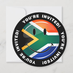 Invitation Drapeau sud-africain glacé