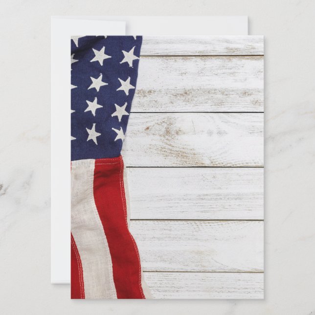 Invitation Drapeau vintage (Devant)