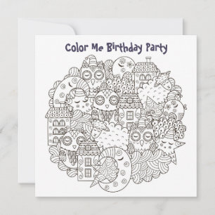 Invitation *~* Dream Time Personnalisable COULEUR MOI Anniver