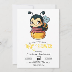 Invitation Dreamble Bumble Bee Baby shower
