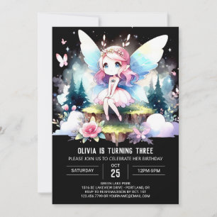 Invitation Dreamfred Design Fairy Anniversaire