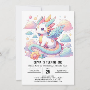 Invitation Dreammö Cute Dragon 1er anniversaire
