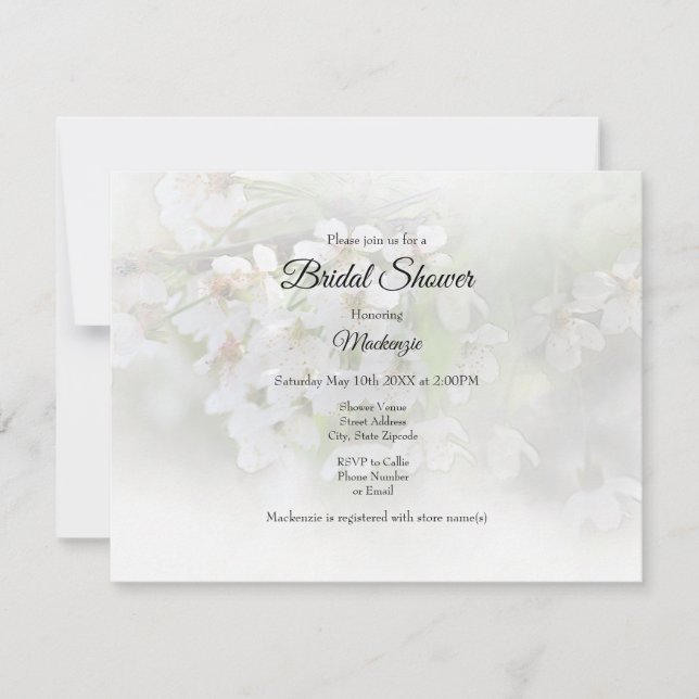 Invitation Dreamy Blossoms (Devant)