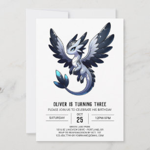 Invitation Dreamy Kids Dragon Anniversaire