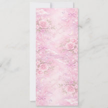 Dreamy Pink Rose Floral Pearls Bows Sparkle Pastel