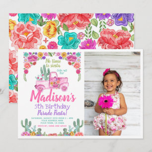 Invitation Drive By Mexican Fiesta avec photo