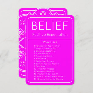 Invitation Droit d'attraction Croyance Abraham Hicks Card