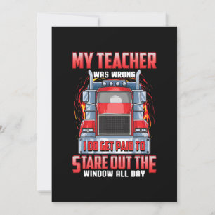 Invitation Drôle Conducteurs De Camions Cadeaux D'Art Pour Ca