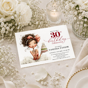 Invitation drôle de 30 ans de fête pour femme - Éc