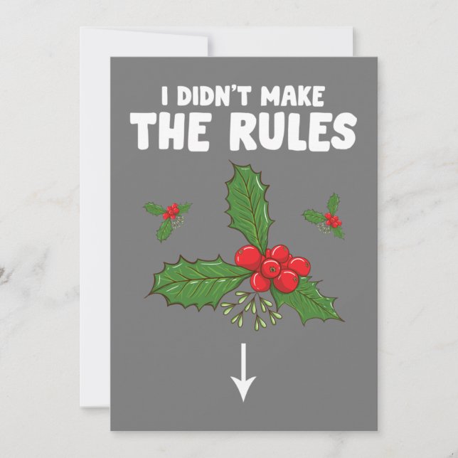 Invitation Drôle de Noël Inapproprié Adulte Je N'ai Pas Fait (Devant)
