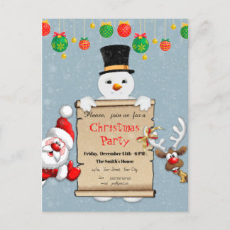 Invitation drôle de Noël pour la fête de Noël
