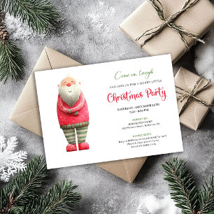 Invitation drôle et fantaisiste de fête de Noël av