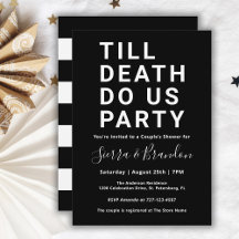 Drôle jusqu'à la mort Do Us Party Couple's Shower