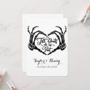 Invitation Drôle jusqu'à la mort Fêtons-nous mariage invitati