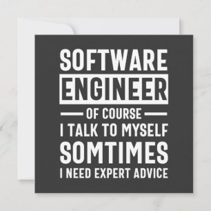 Invitation Drôle logiciel de programmation ingénieur cadeau