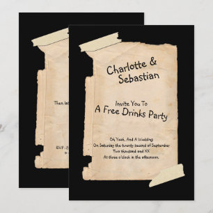 Invitation Drôle Mariage Humour papier Tatty