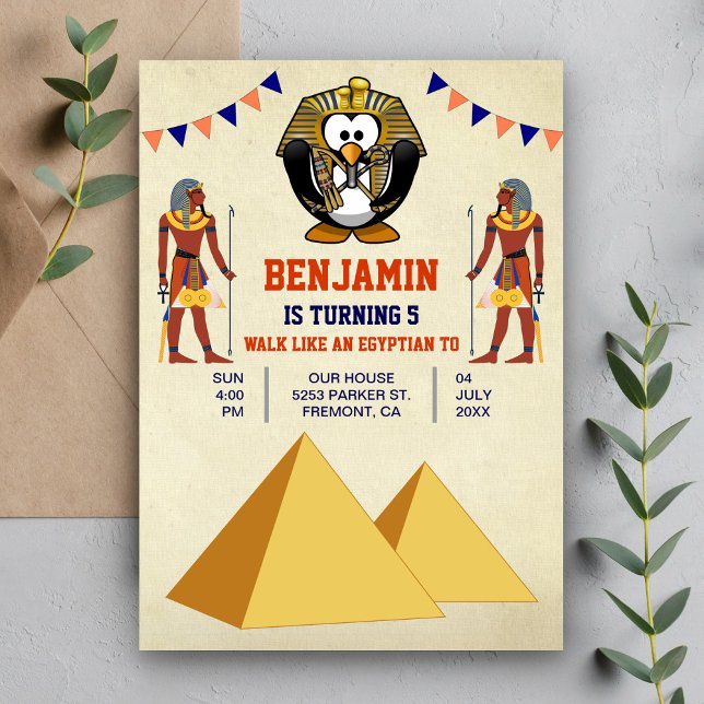 Invitation Drôle mignon Parti Anniversaire de enfant de pingo (Créateur téléchargé)
