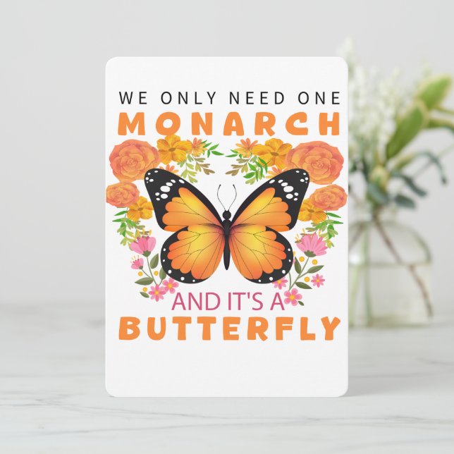 Invitation Drôle, nous n'avons besoin que d'un monarque et c' (Debout devant)