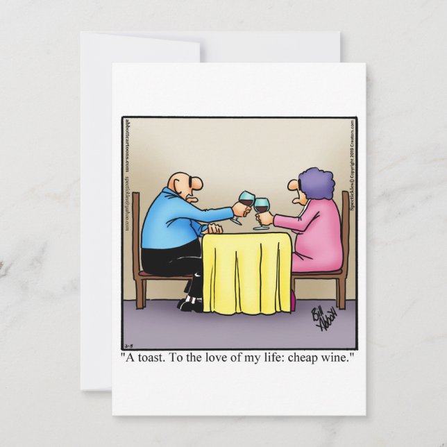 Invitation drôle pour les 50 ans de mariage (Devant)