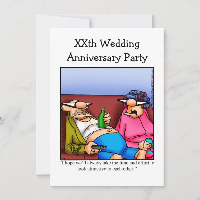 Invitation drôle pour une fête d'anniversaire de m (Devant)