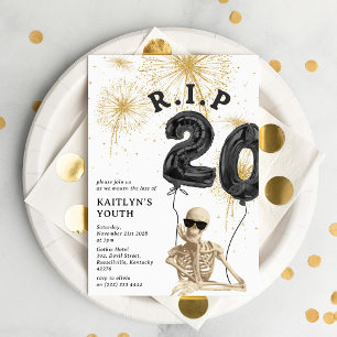 Invitation Drôle R.I.P à My 20's 30th Birthday