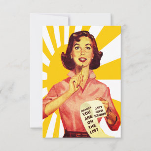 Invitation Drôle rétro tu seras mon