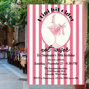 Invitation Drôle Rose Menue Un Peu Plus Vieux Pas Plus Sage 3