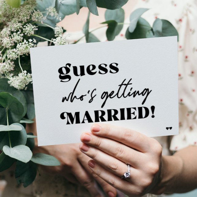 Invitation Drôle typographie moderne mariage décontracté (Créateur téléchargé)