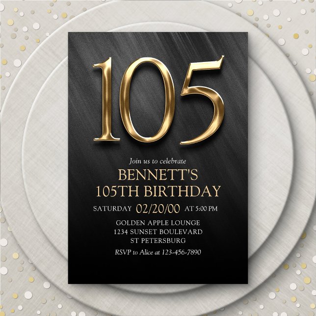 Invitation du 105e anniversaire (Créateur téléchargé)