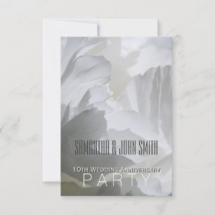 Invitation du 10e anniversaire du Mariage Peony 1