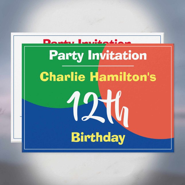 Invitation du 12e anniversaire (Créateur téléchargé)