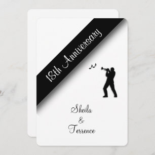 Invitation du 18e anniversaire du Mariage