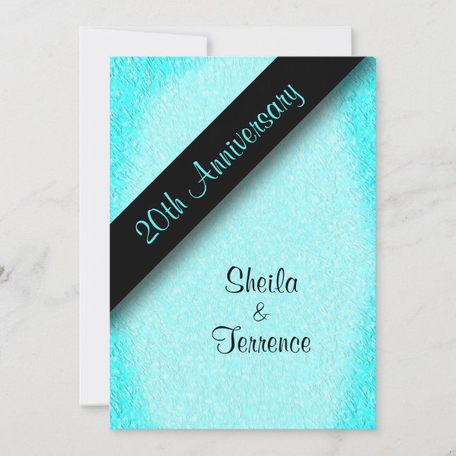 Invitation du 20e anniversaire du Mariage (Devant)