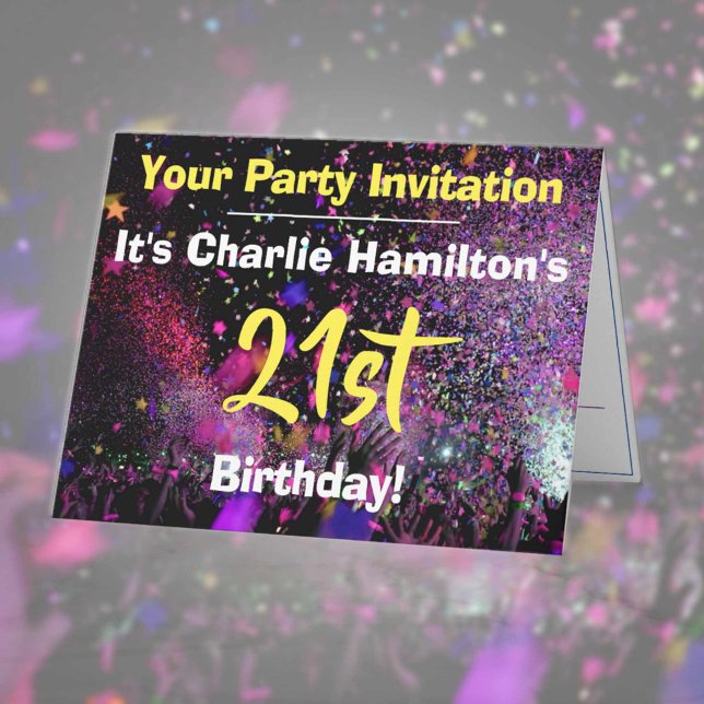 Invitation du 21e anniversaire (Créateur téléchargé)