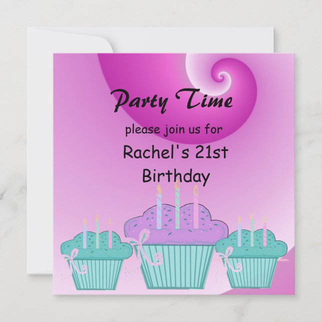Invitation du 21e anniversaire (Devant)