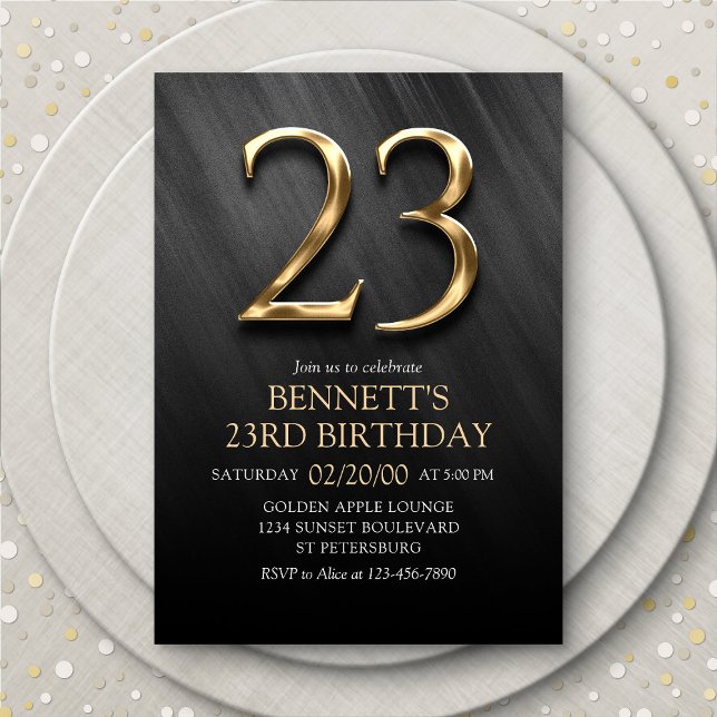 Invitation du 23e anniversaire (Créateur téléchargé)