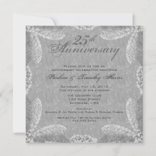 Invitation du 25e anniversaire d'argent