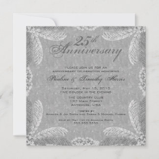 Invitation du 25e anniversaire d'argent