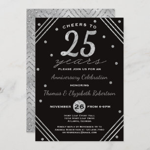 Invitation du 25e anniversaire de la fête, Faux Si