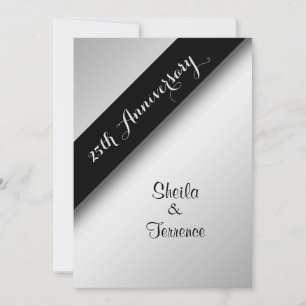 Invitation du 25e anniversaire du Mariage